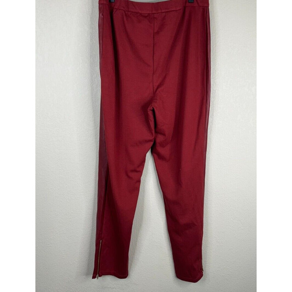 J Jason Wu Women's Stretch Faux Leather Reg Pull On Pants Side Zipper Size M - Picture 7 of 16
